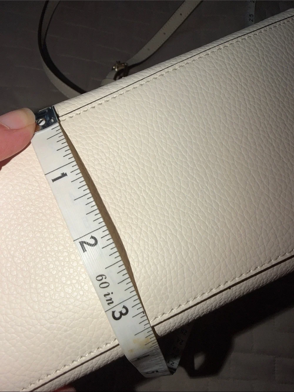 Coach C4084 Mollie Tote Bag Cream Pebble Leather Shoulder Bag with Gold Hardware